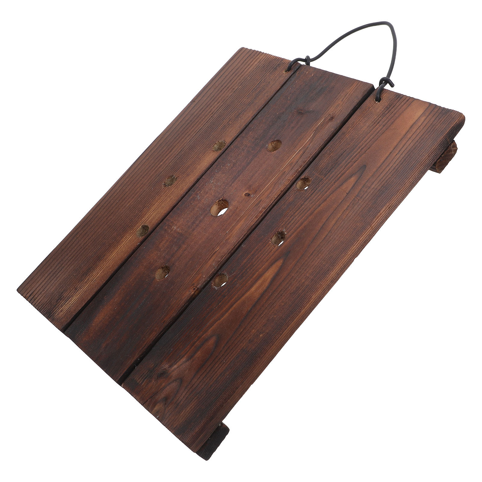 Vertical Planter - Płyta montażowa z drewna, imitująca spalone