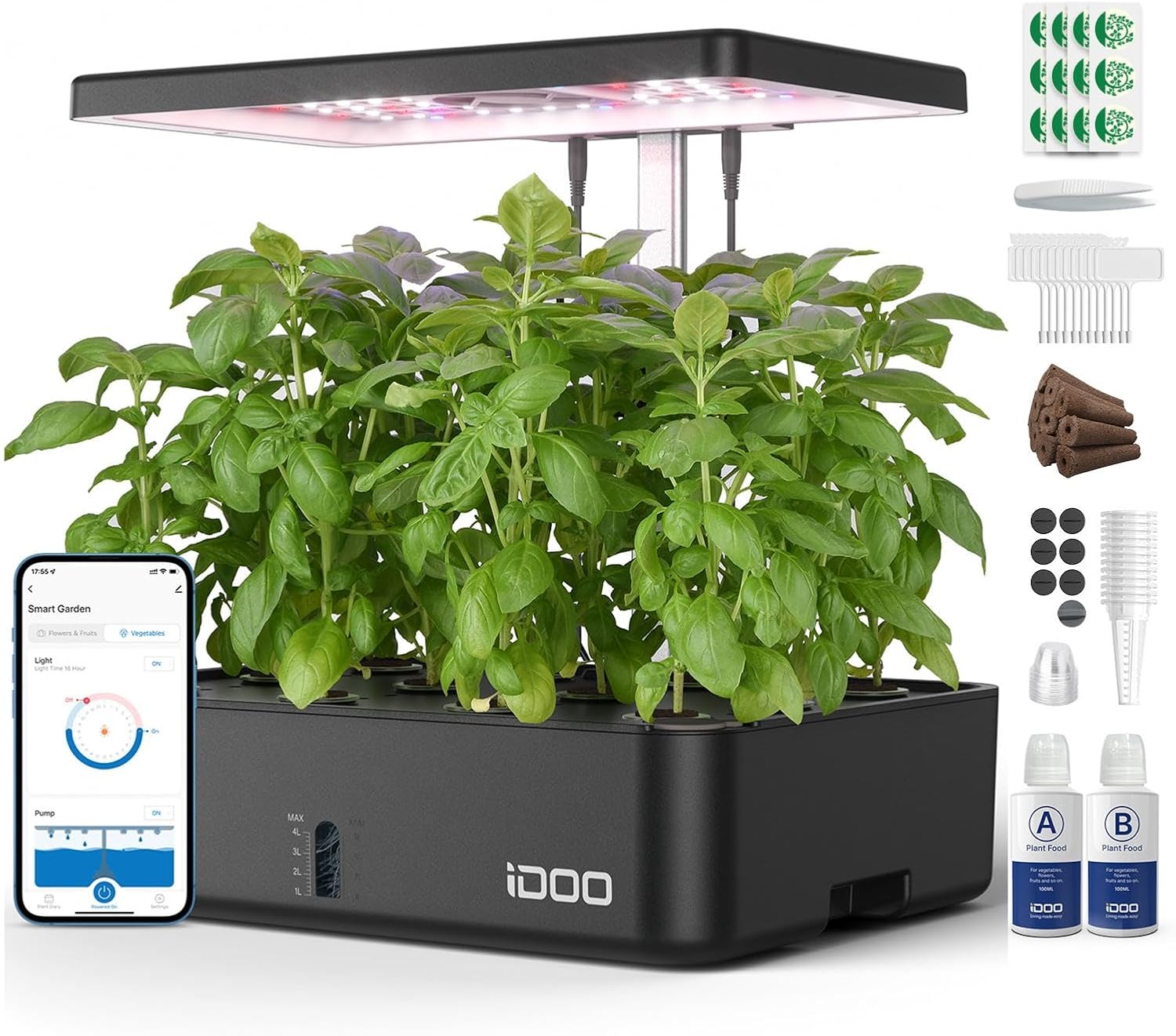 Indoor Herb Garden - 12-komórkowy system hydroponiczny WiFi do uprawy
