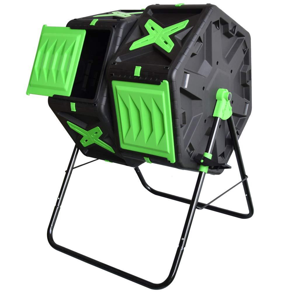 Compost Bin - Wysokiej jakości nowoczesny plastikowy kompostownik dwukomorowy