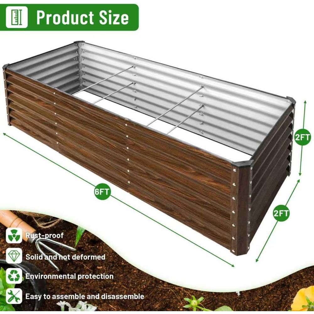Zestaw 2 sztuk: ocynkowane pod – Raised Garden Bed recenzja i cena