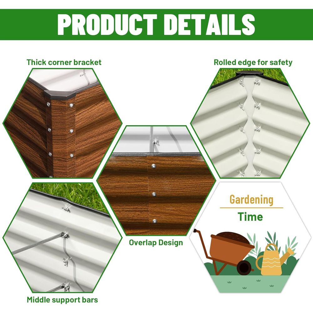 Zestaw 2 sztuk: ocynkowane pod – Raised Garden Bed recenzja i cena