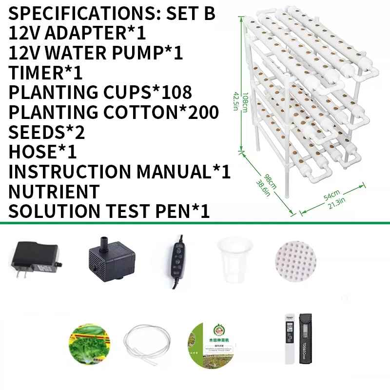 Zestaw do uprawy bez gleby, sy – Hydroponic Kit recenzja i cena