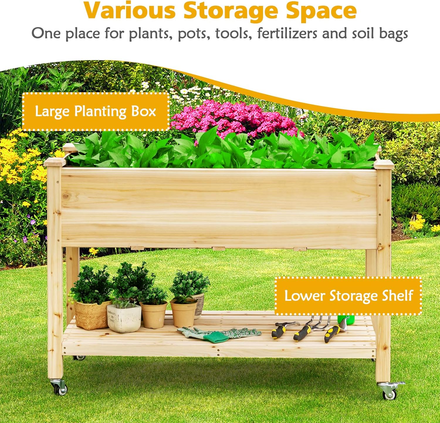 Drewniana podwyższona grządka  – Raised Garden Bed recenzja i cena