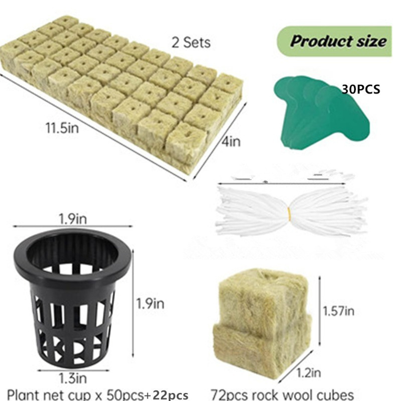 72-pak kostek włókna kamiennej – Hydroponic Kit recenzja i cena